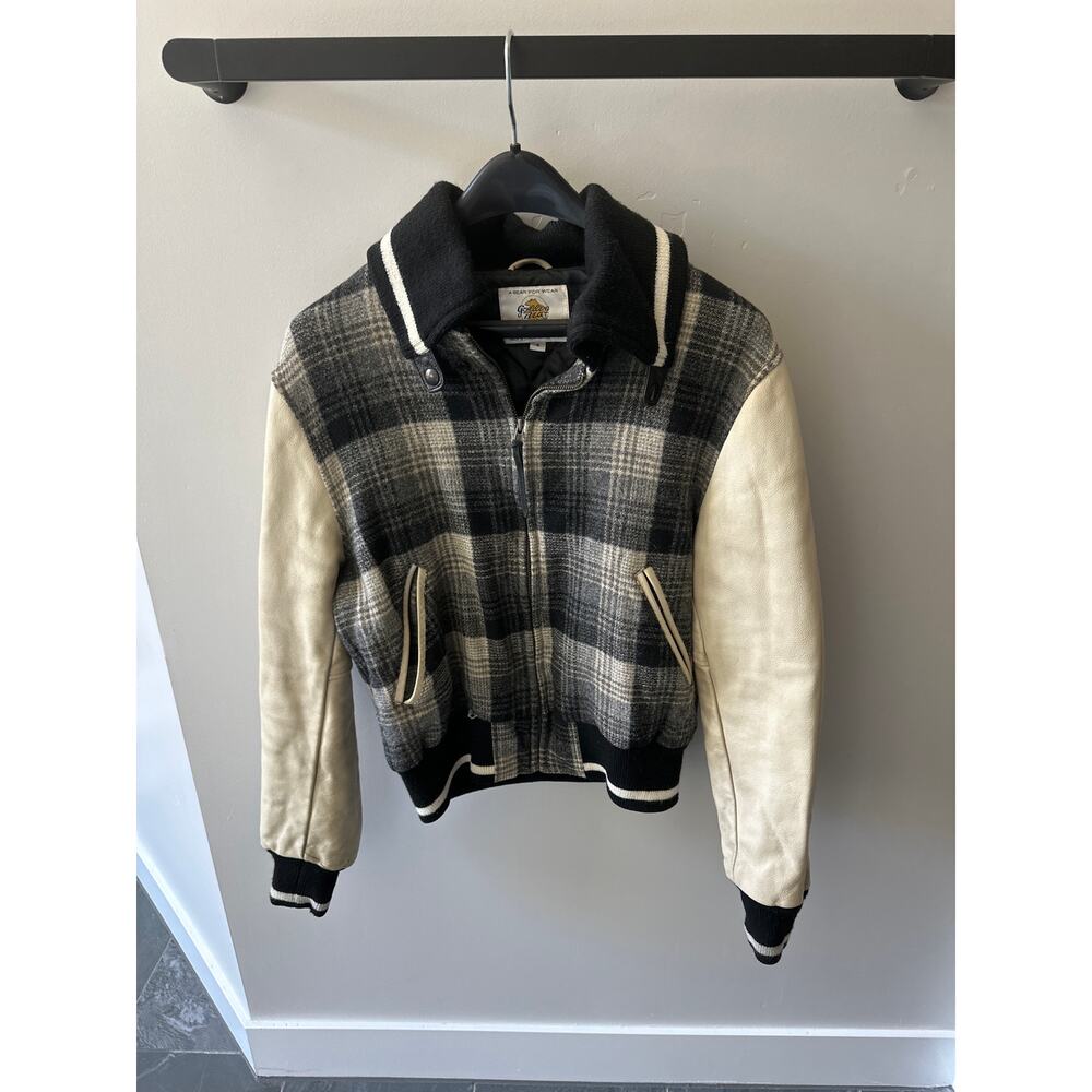 Atrium x golden bear bomber varsity jacket small fits like extra small xs